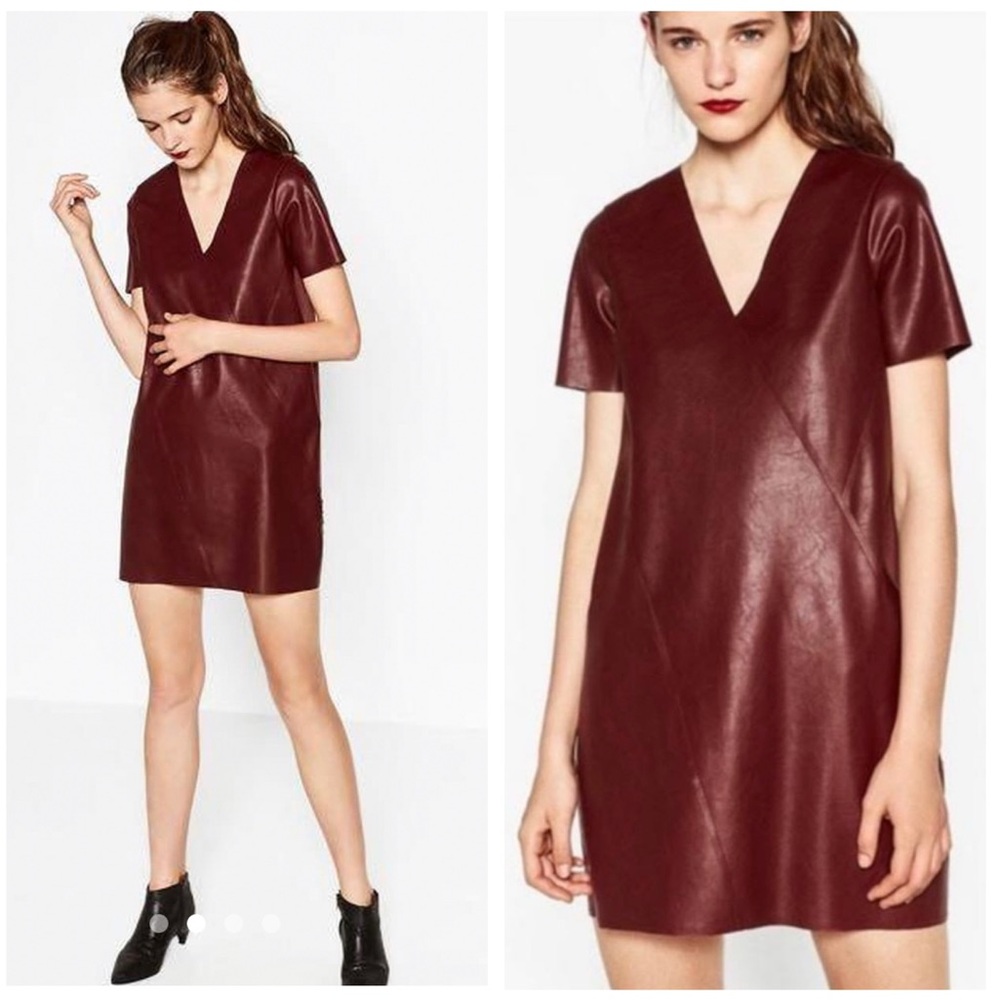 Zara Faux Leather Dress!
